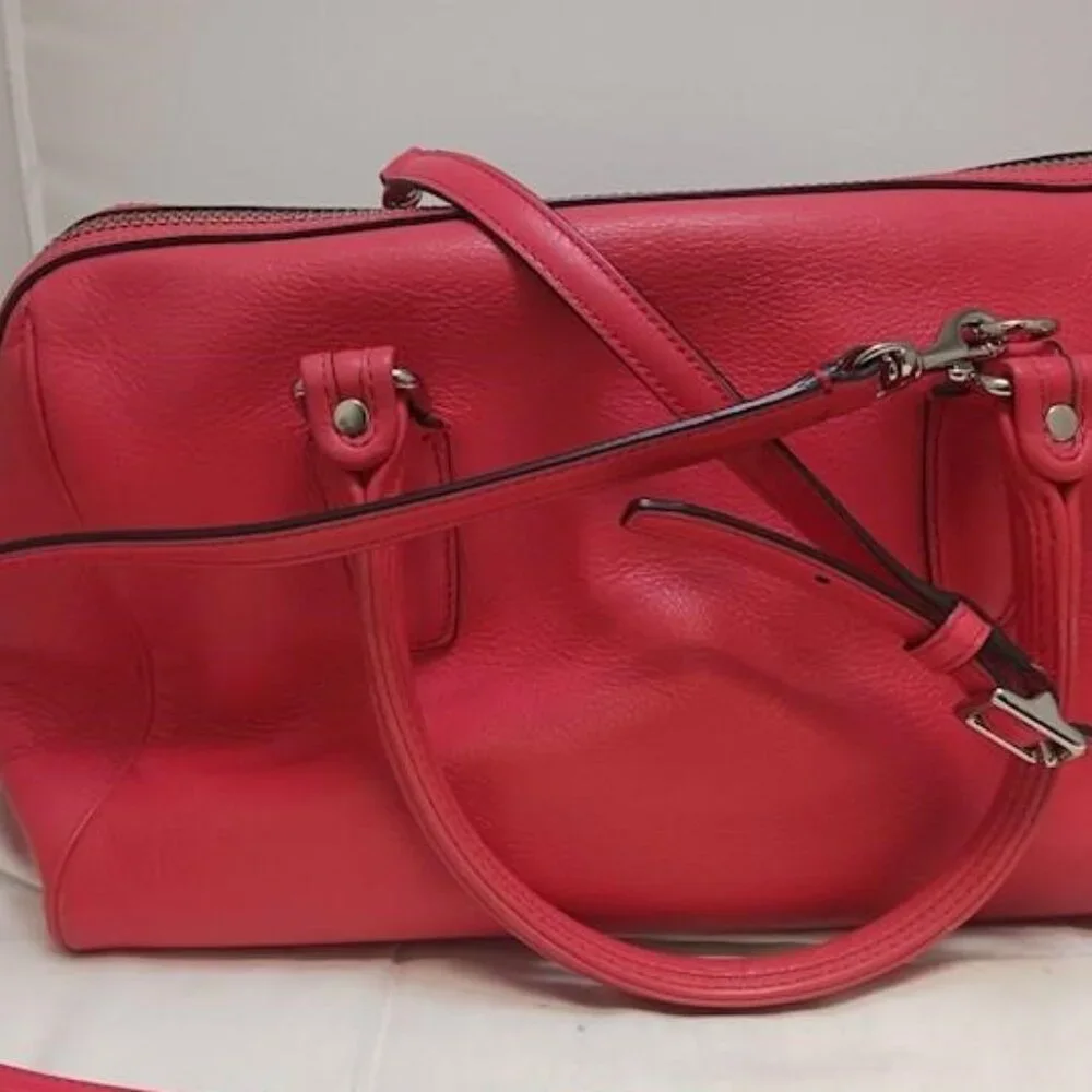 GUC Coach Legacy Haley Leather Handbag Coral